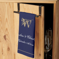 Nyligen gifta eller Bröllopsgåva Elegant Monogram