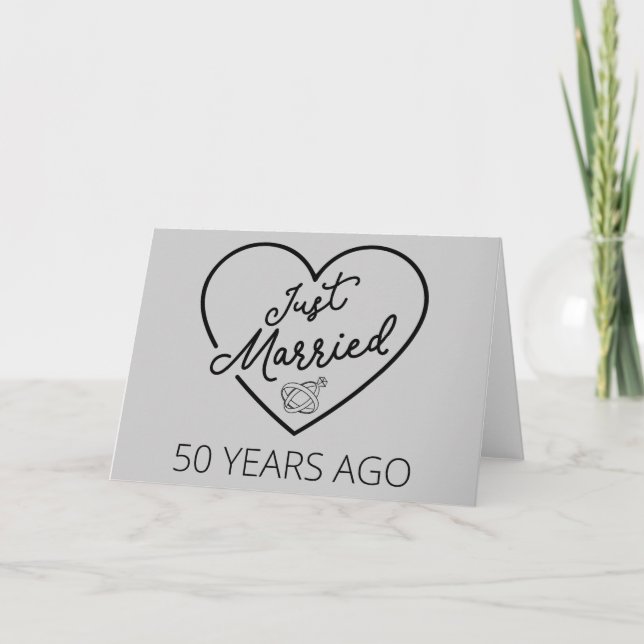 Nyligen gifta för 50 år sedan III Inbjudan (Framsida)