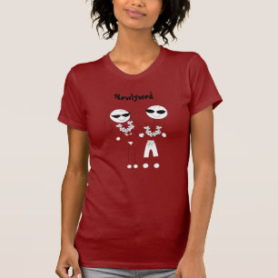 Nyligen lånade honeymooners tee shirt
