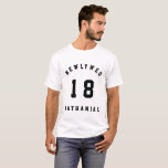 Nyligen lykta 18 brider och T-shirts av groom<br><div class="desc">Den perfekt grafiken är modern och matchar den nya bröllop-presenten/det nya kläder för paret lycklig som gifte sig 2018. Idealisk smekmånadsutrustning för att visa din nya status, make och hustru, brud och brudgumm, inte pojkvän och flickvän eller fästman och fästman längre. En tankefull årsjubileum. Ändra text och år till kostym...</div>