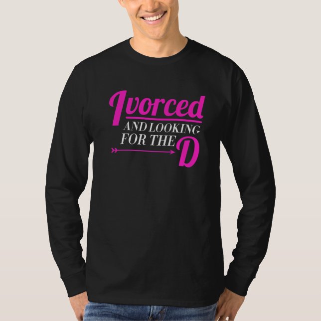 Nyligen skild från Party Humor T Shirt (Framsida)