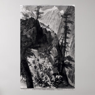 Nyligen upptäckt bryter i rocky mountains poster