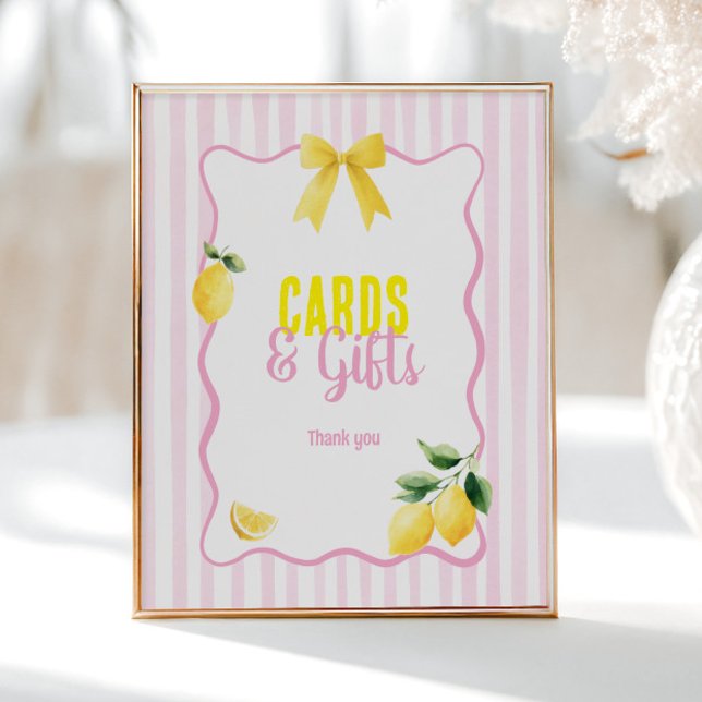 Nyligen Utexaminerade Rosa Ränder Kort & Gåvor Poster (Skapare uppladdad)