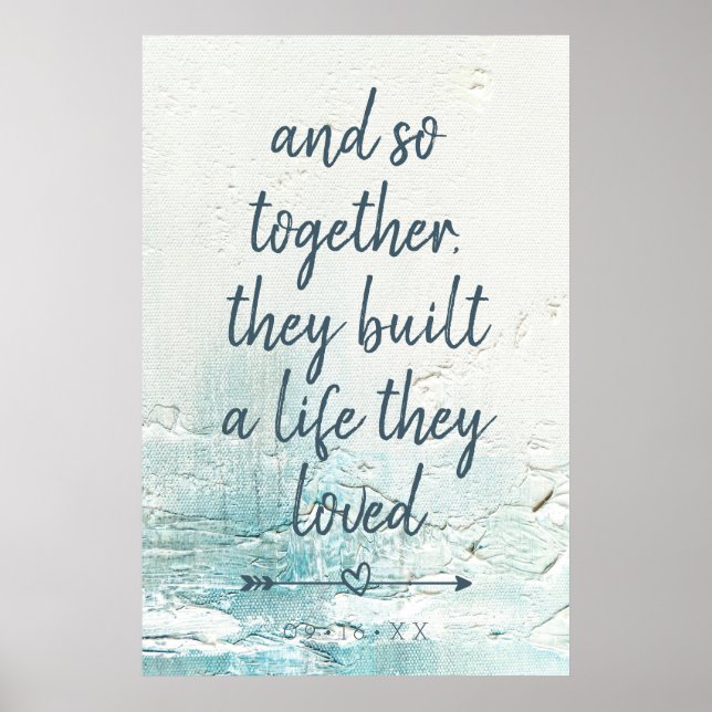 nyligen vigd Grunge-citat Poster (Framsidan)