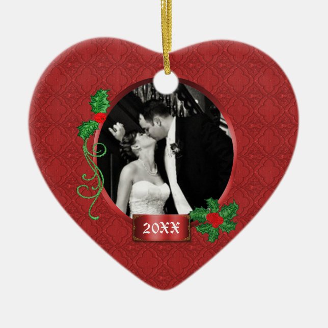 Nyligen Wed Photograph Ornament (Framsidan)
