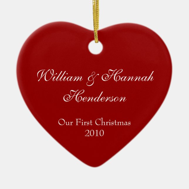 Nyligen Weds Photo ornament (Framsidan)
