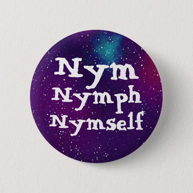 Nym/Nymph/Nymself-Anpassadet Galaxy Pronoun Knapp (Framsida)