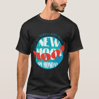 Nymåne på måndag Blå Alt T Shirt