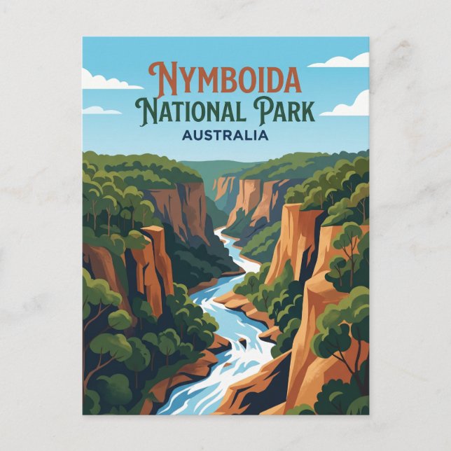Nymboida nationalpark Australien Vykort (Framsida)