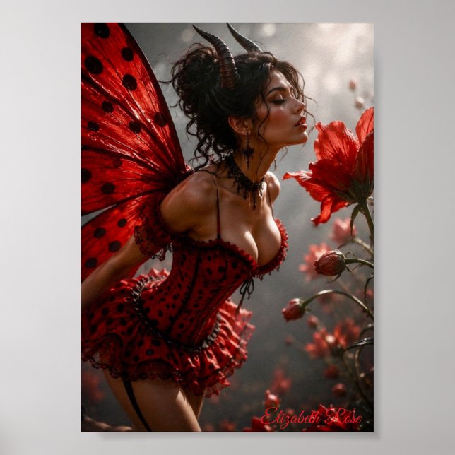 Nymfblomsterdemonessa Poster (Framsidan)