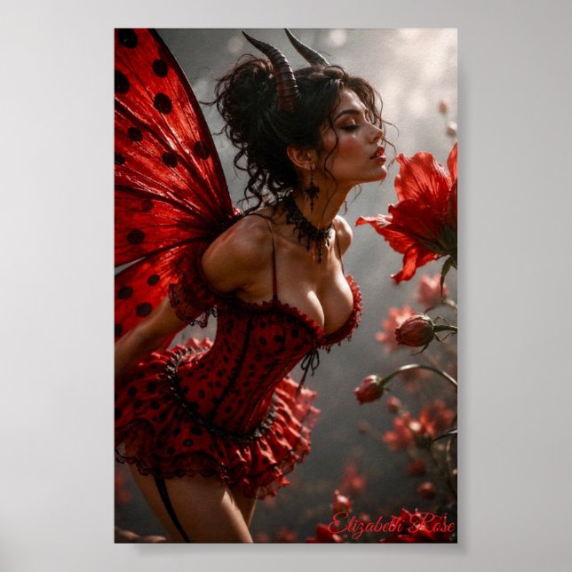 Nymfblomsterdemonessa Poster (Framsidan)