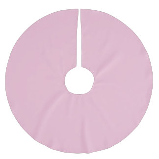 Nymfen av körsbärsrosa solid pastellfärg julgransmatta borstad polyester