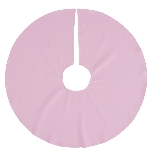 Nymfen av körsbärsrosa solid pastellfärg julgransmatta borstad polyester (Framsidan)
