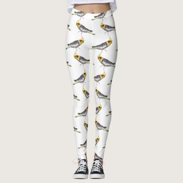 Nymfparakit Frenzy Leggings (välj färg) (Framsida)