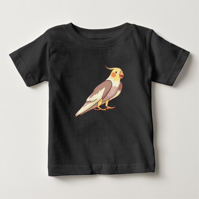 Nymfparakit papegoja t shirt (Framsida)