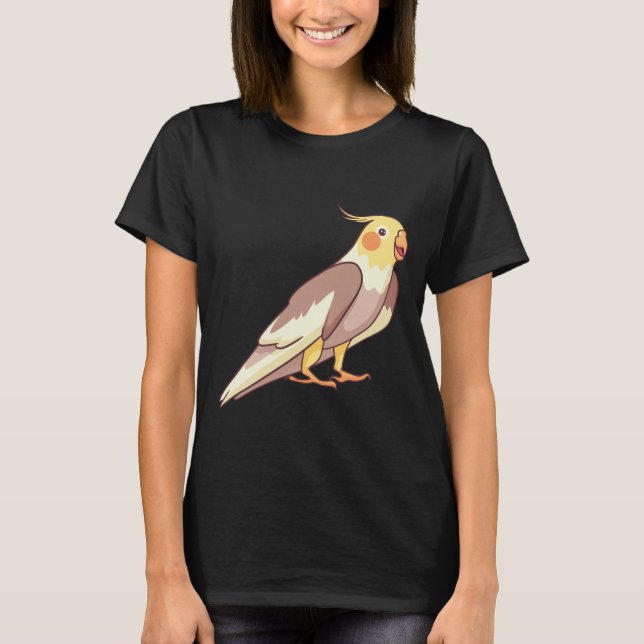 Nymfparakit papegoja t shirt (Framsida)