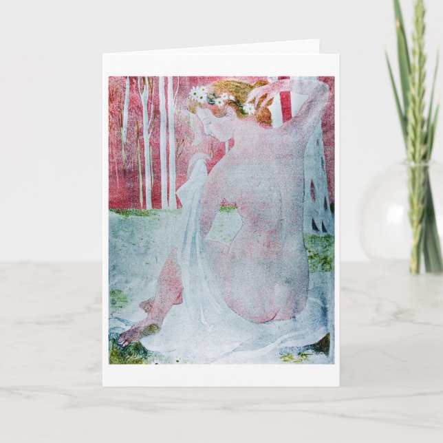 Nymph Crowned med Daisy, Maurice Denis Kort (Framsida)