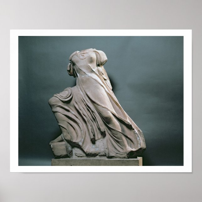 Nymph figur, akroterion från Temple of Phigal Poster (Framsidan)