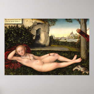 Nymph - Lucas Cranach German Fine Art Poster