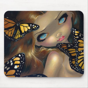 "Nymph med monarker" Mousepad Musmatta