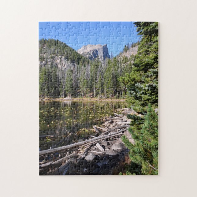 Nymph Sjö Rocky Mountain National Park Puzzle Pussel (Vertikal)