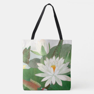 Nymphaea lotus, japanskt träsnitt, 1917 tygkasse