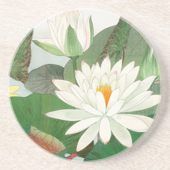 Nymphaea lotus, japanskt träsnitt, 1917 underlägg (Framsidan)