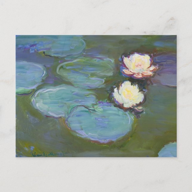 Nympheas (1897–1898) av Claude Monet.   Vykort (Framsida)