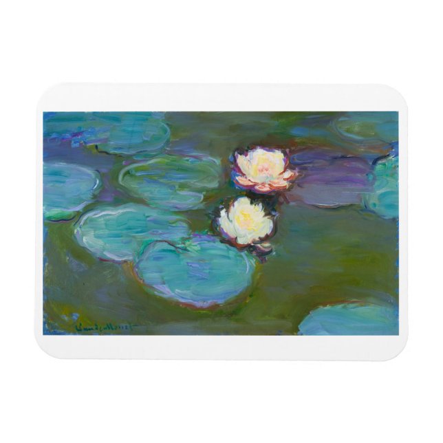 "NYMPHEAS, 19897-1898" AV CLAUDE MONET MAGNET (Horisontell)