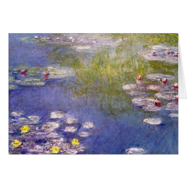 Nympheas på Giverny Hälsningskort (Framsidan Horizontal)