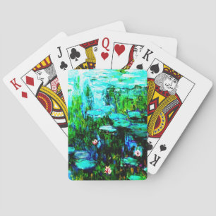 Nympheas Vatten Lillies Monet-betalkort Kortlek
