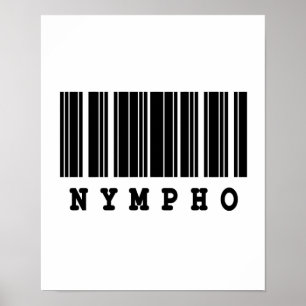 nympho-streckkodskonstruktion poster