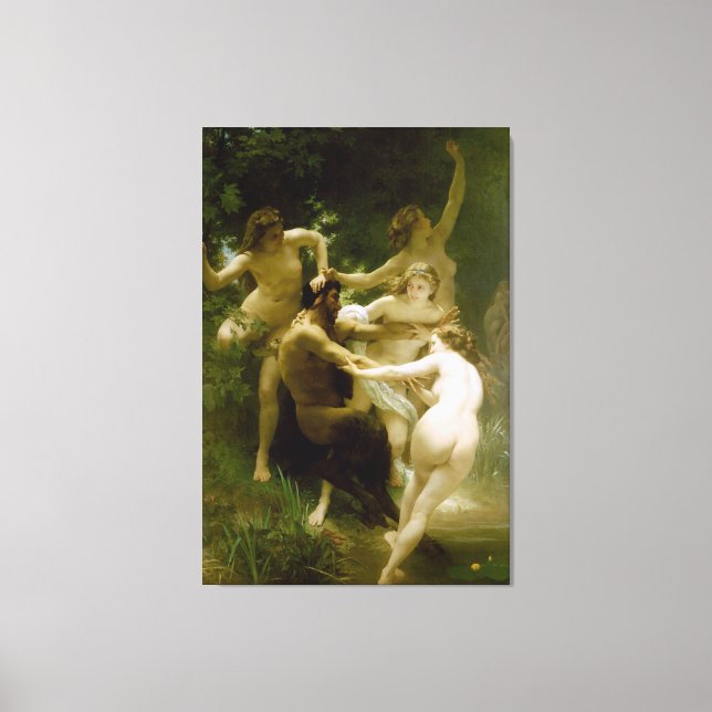 Nymphs and Satyr (Nymphes et Satires) (1873) Canvastryck (Framsida)