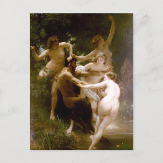 Nymphs and Satyr, William-Adolphe Bouguereau Vykort