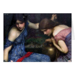 Nymphs Finding Orpheus Hälsningskort