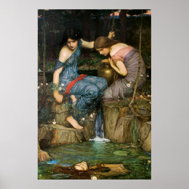 Nymphs Finding the Head of Orpheus - 1900 Poster (Framsidan)