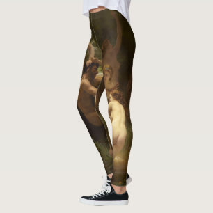 Nymphs och Satyr av William-Adolphe Bouguereau Leggings