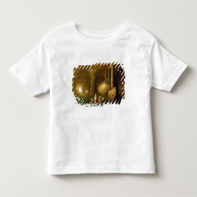 Nymphs som badar vid klassiskt, fördärvar t-shirt (Framsida)