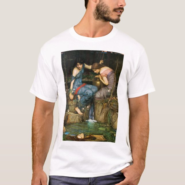 Nymphs som finner huvudet av den Orpheus T-tröja Tee Shirt (Framsida)