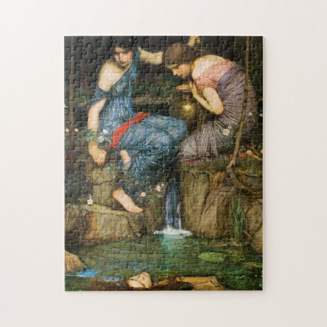 Nymphs som finner huvudet av det Orpheus pussel (Vertikal)