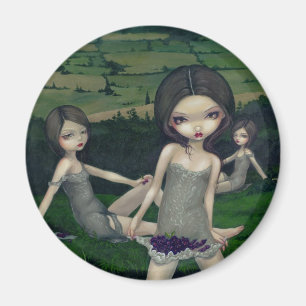 "Nymphs som samlar bär" magnet