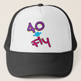 Nyon 80's Retro 40&Fly Hip hop 40:e födelsedagen Keps