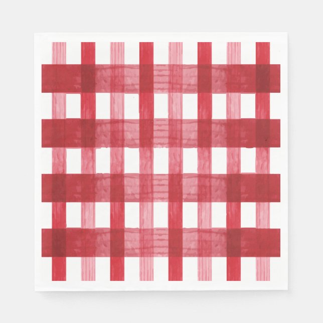 Nyp av Kärlek Kök Röd Fest Pappersservett (Framsidan)