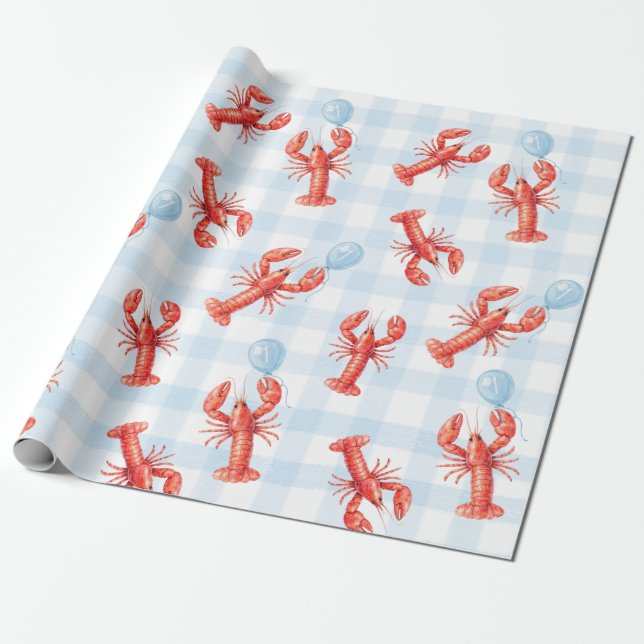 Nyp mig, jag är en hummer - presentpapper (Utrullad)