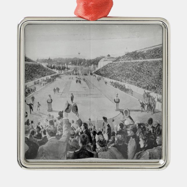 Nypremiär av OS:en i Athens Julgransprydnad Metall (Framsidan)