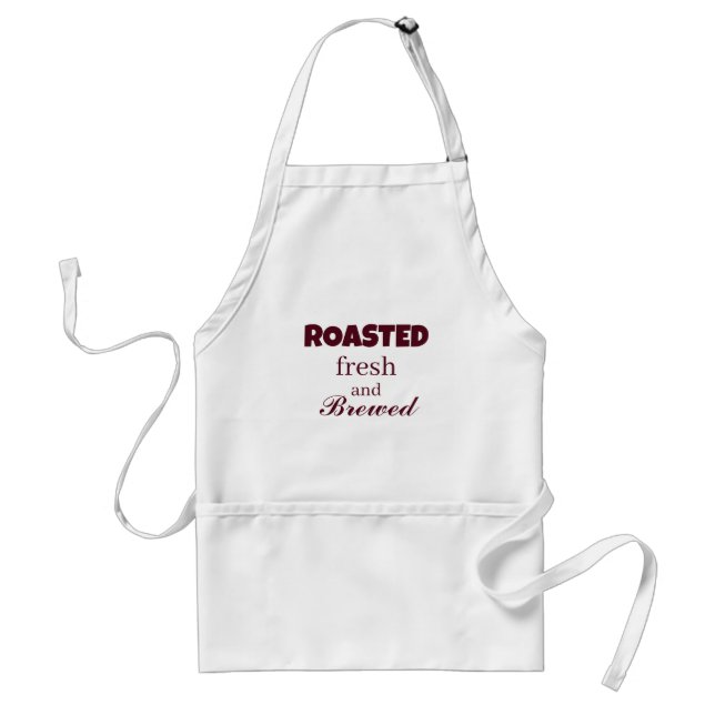 Nyrostat färsk och bryggd kaffe förkläde (Framsidan)