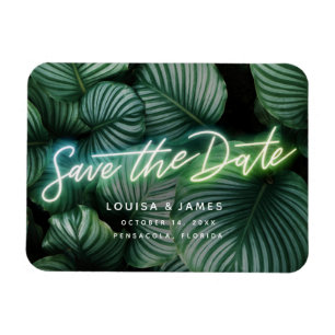 Nysignera Modern Tropical Save the Date Magnet