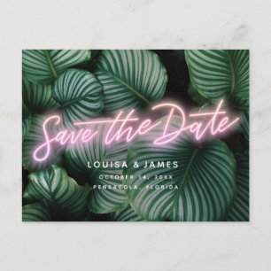 Nysignera Modern Tropical Save the Date Vykort