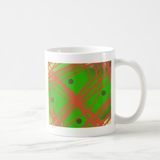 nyskapande abstrakt konst kaffemugg (Höger)