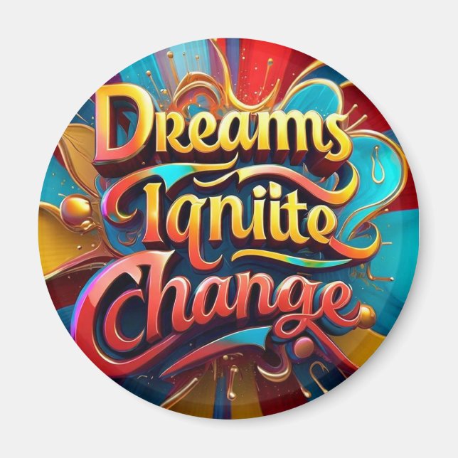 "Nyskapande, inspirerande, Ignite" Magnet (Framsidan)